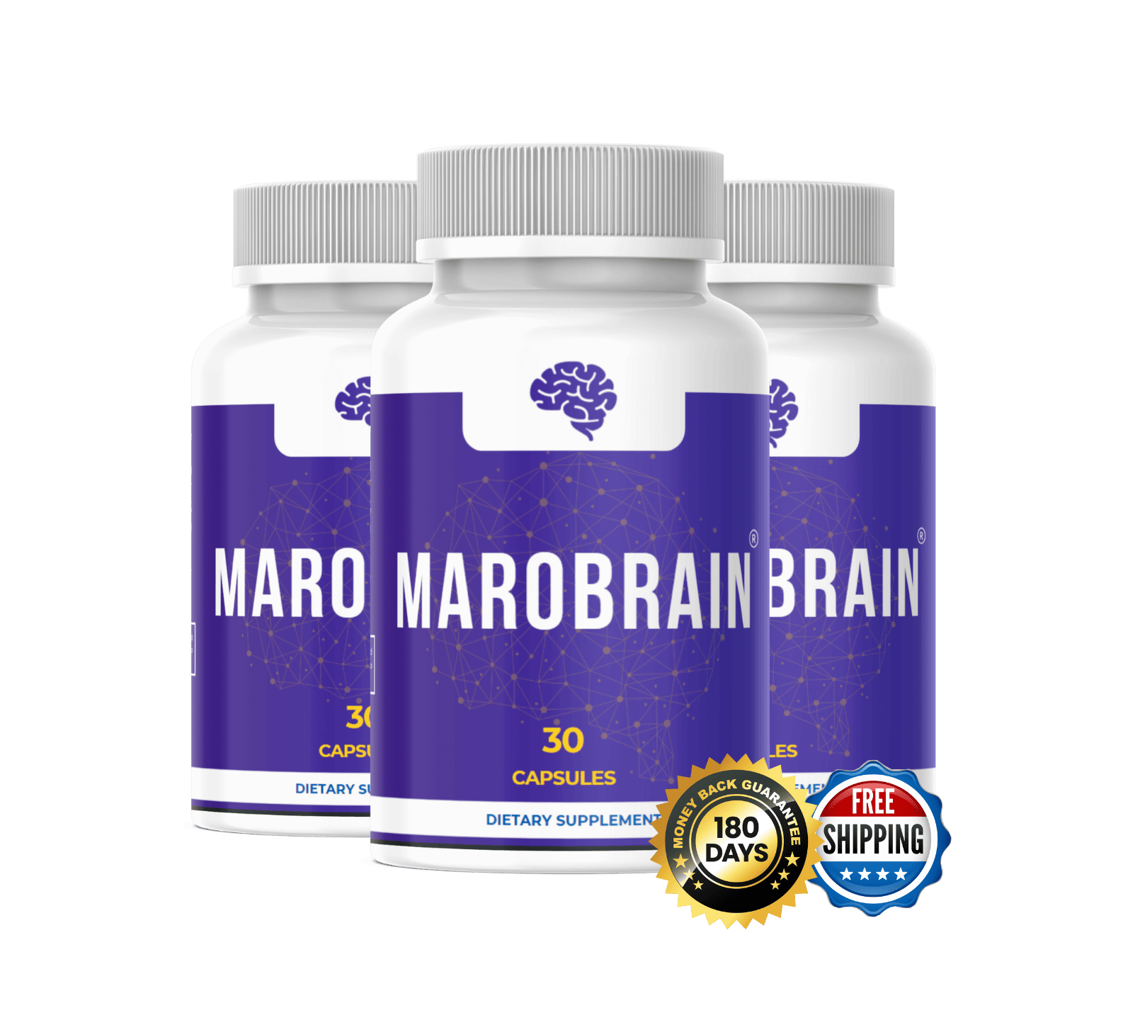 Marobrain Supplement Bottles